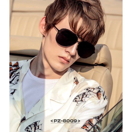 Passon lunettes de soleil homme conduite polariseur pilote lunettes de soleil anti-uv marée PZ8009