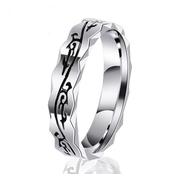 Titane acier bague homme homme tendance personnalité senior sensus unique dragon anneau marque marée index mode influenceur créature plankton