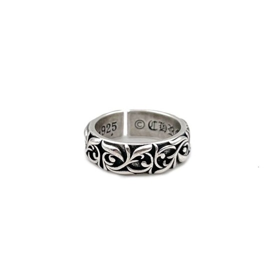 Eternal vine vintage anneau homme vintage tendance personnalité index ouvert anneau cool cuivre plaqué argent thai argent marée marque