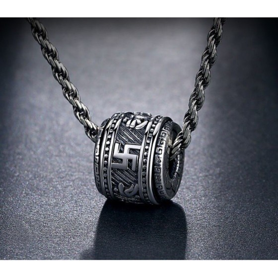 Ferdinand ferdinand transfert perle pendentif six mots vérité homme femme vintage collier marée niche minimaliste chandail titane acier