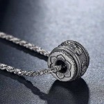 Ferdinand ferdinand transfert perle pendentif six mots vérité homme femme vintage collier marée niche minimaliste chandail titane acier