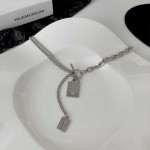 Influenceur alphabet long OT boucles colliers ins marée hommes hip-hop sweat cool couple sweatshirts chaines femmes automne hiver accessoires