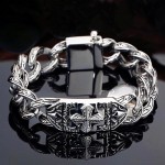 Mode vintage croix titane acier bracelet homme haut de gamme sens dominateur personnalité japonais coréen punk hipster basket-ball hipster main accessoires