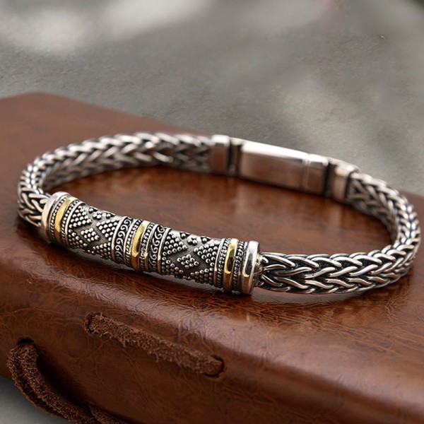 Nouveautés main tissée quille bracelet vintage créatif personnalité premium sens niche couple cadeau