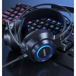 Ordinateur casque casque wrangler jeux câblés esports spéciaux 7.1 earmuds USB avec microphone 2 en 1