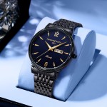 Swiss genuine mécanique montre homme automatique 2025 nouveau casual blu-ray imperméable à l\'eau lumineux bracelet en acier pour hommes