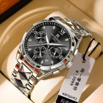 Montre d\'or Suisse authentique mécanique mens montre 2025 nouvelle phase de lune pour hommes entièrement imperméable à l\'eau montre à quartz lumineuse