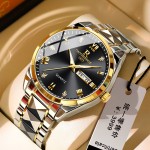 Swiss genuine mécanique montre homme automatique 2025 nouveau casual blu-ray imperméable à l\'eau lumineux bracelet en acier pour hommes