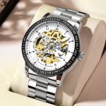 Toutes les montres de marque importées montres mécaniques pour hommes tendance étudiante ajouré entièrement automatique top 10 imperméables hommes marque positive
