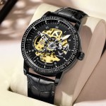 Toutes les montres de marque importées montres mécaniques pour hommes tendance étudiante ajouré entièrement automatique top 10 imperméables hommes marque positive