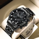 Noir samurai montres homme mécanique nouveau adolescent étudiant lycée marque positive top 10 imperméable homme montres de luxe