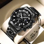 Noir samurai montres homme mécanique nouveau adolescent étudiant lycée marque positive top 10 imperméable homme montres de luxe