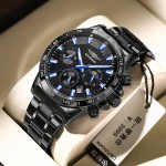 Noir samurai montres homme mécanique nouveau adolescent étudiant lycée marque positive top 10 imperméable homme montres de luxe