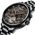 Swiss authentique tourbillon montres hommes montres mécaniques automatique ajouré imperméable lumineux étudiant tendance 2025 nouveau