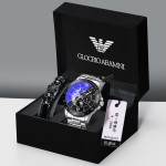 Noir samurai montres hommes marque positive automatique mécanique horlogerie Suisse hommes imperméable lumineux étudiant homme