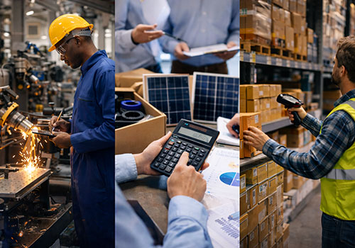 Présentation du système de production, de sélection des produits et de stockage